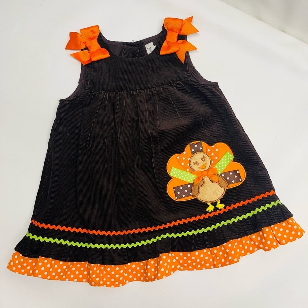 Ran Too little girl dress Holliday thanksgiving dress size 24 M